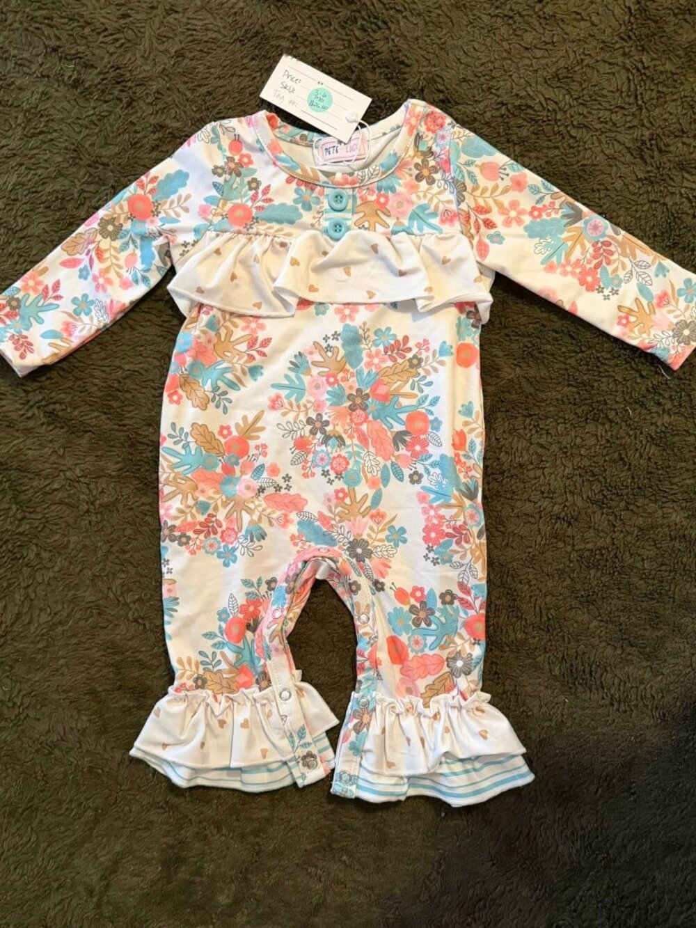 Bunch of Flowers & Boys: Girl's Infant Romper